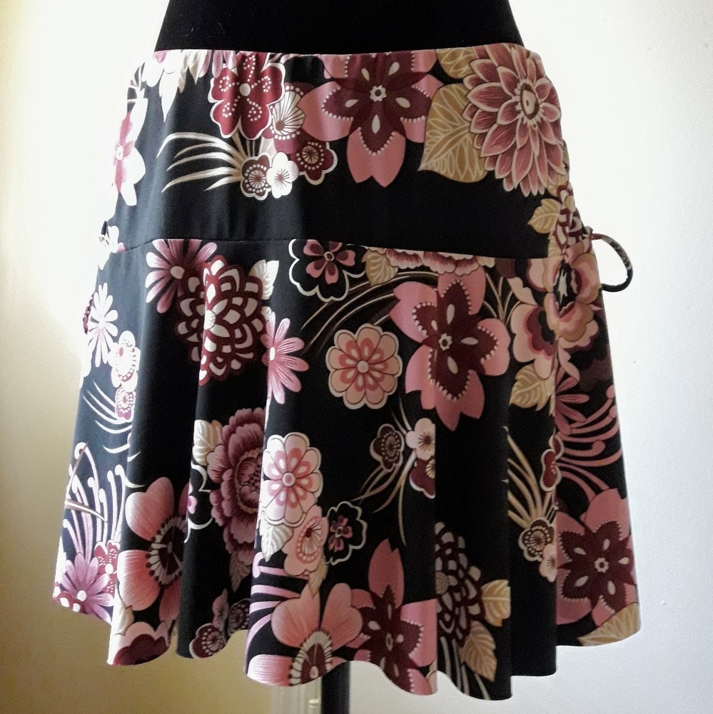 ByerWear Skirt *Junior's* Black and Pink Floral